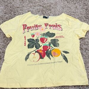 ASOS Yellow Fruits Graphic Tee